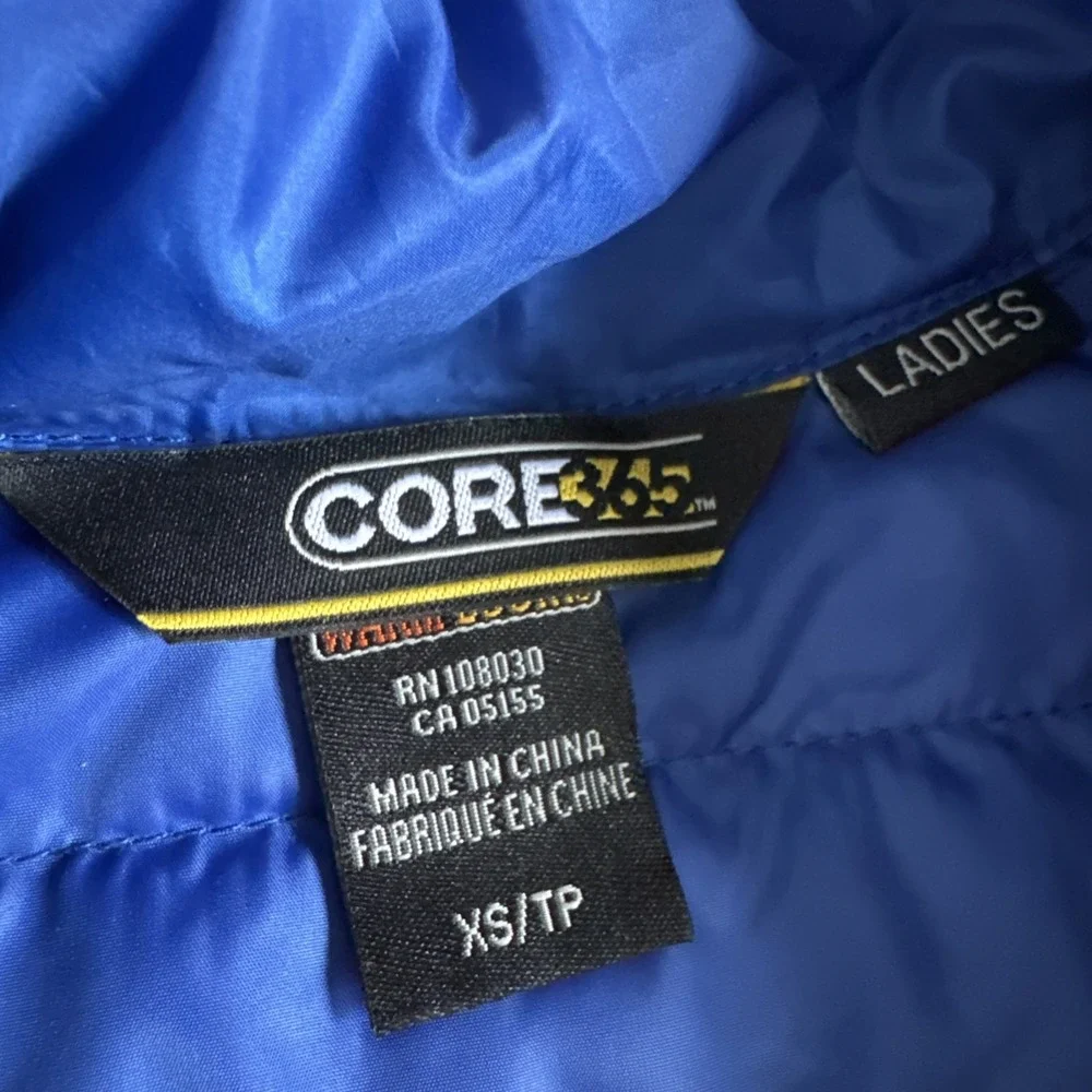 Land Rover Women's Core 365 Puffer‎ Vest Packable Blue Sz XS embroidered